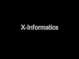 X-Informatics