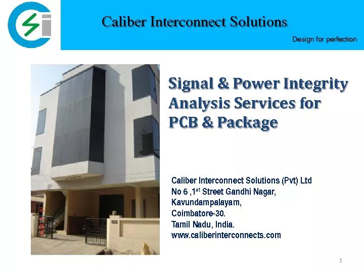 Signal & Power Integrity Analysis Services for PCB & Package