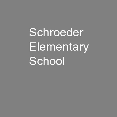 Schroeder Elementary School