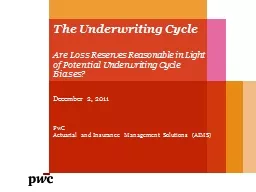 The Underwriting Cycle