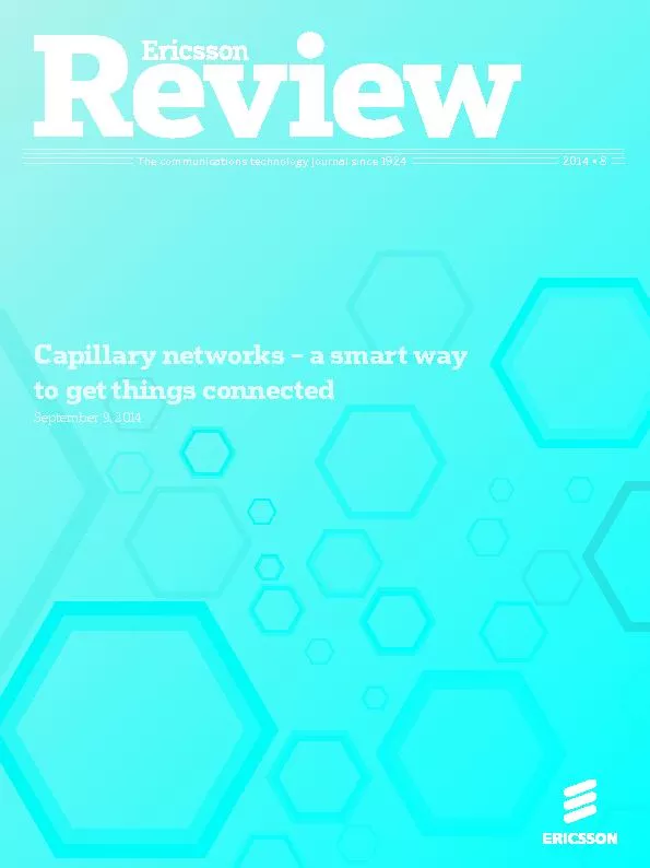 Capillary networks – a smart