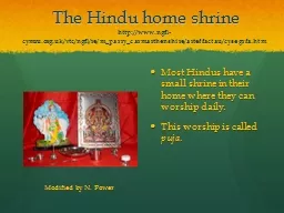 The Hindu home shrine