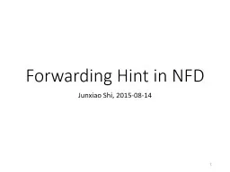 Forwarding Hint in NFD