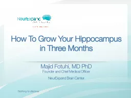 How To Grow Your Hippocampus