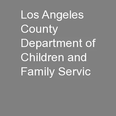 Los Angeles County Department of Children and Family Servic