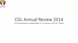 CGL Annual Review 2014