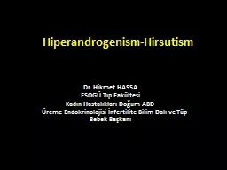 Hiperandrogenism-Hirsutism