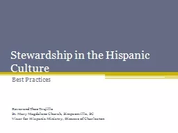 Stewardship in the Hispanic Culture