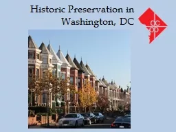Historic Preservation in Washington, DC