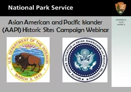 Asian American and Pacific Islander (AAPI) Historic Sites C