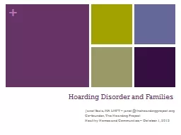Hoarding Disorder and Families