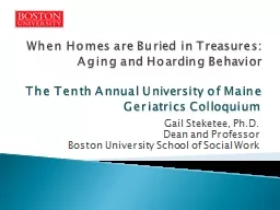 When Homes are Buried in Treasures: Aging and Hoarding Beha