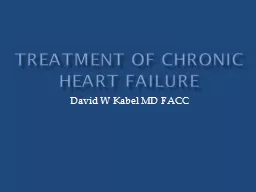 Treatment of Chronic Heart Failure