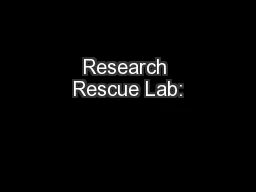 Research Rescue Lab: