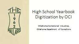 High School Yearbook Digitization by OCI