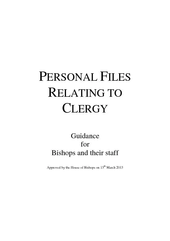 Bishops and their staff
