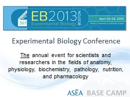 Experimental Biology Conference