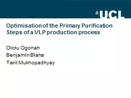 Optimisation of the Primary Purification