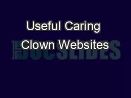 Useful Caring Clown Websites