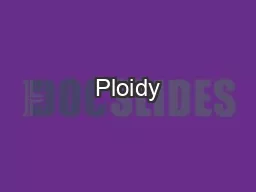 Ploidy