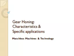 Gear Honing: