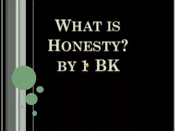 What is Honesty?