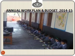 ANNUAL WORK PLAN & BUDGET  2014-15