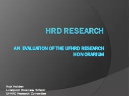 HRD Research