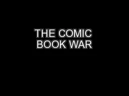 THE COMIC BOOK WAR