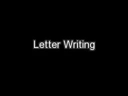 Letter Writing