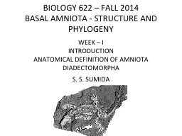 BIOLOGY 622 – FALL 2014