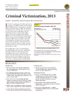 IFHRIXVWLFHURJUDPV Bulletin September  NCJ  Criminal Victimization  Jennifer L