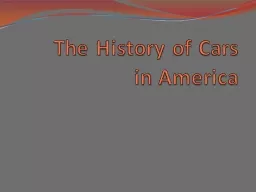 The History of Cars