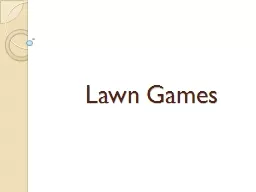 Lawn Games