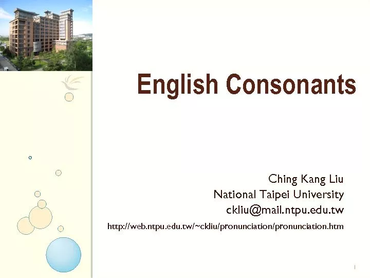 English Consonants