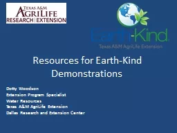 Resources for Earth-Kind Demonstrations