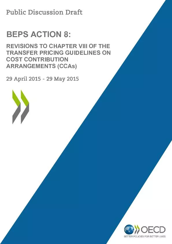 Public Discussion DraftBEPS ACTION 8  REVISIONS TO CHAPTER VIII OF THE