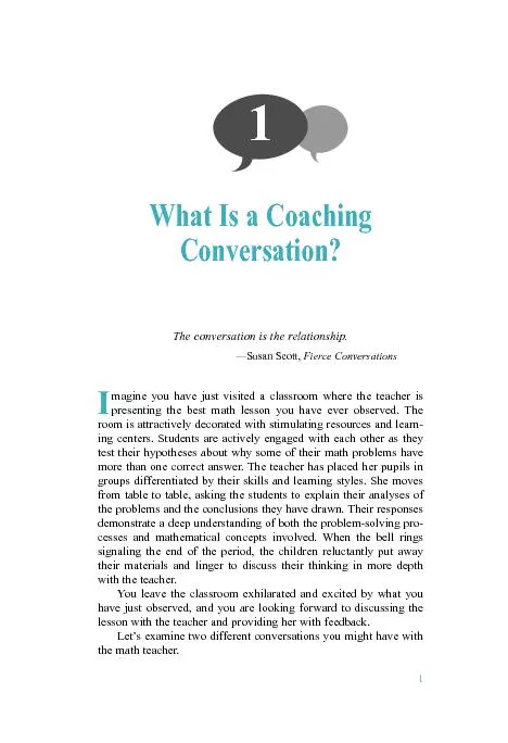 Opening the Door to Coaching Conversations