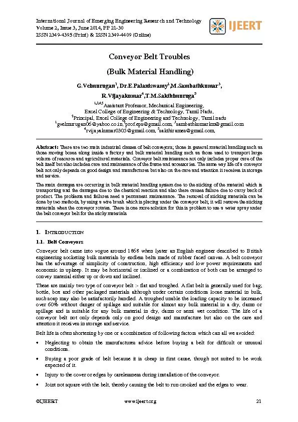 International Journal of Emerging Engineering Research and Technology