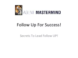Follow Up For Success!