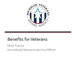 Benefits for Veterans