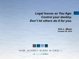 Legal Issues as You Age: