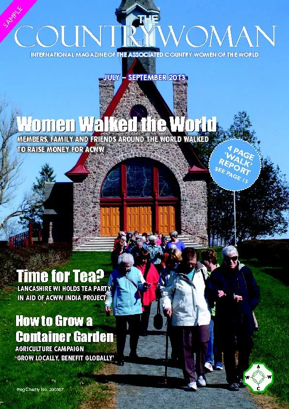 INTERNATIONAL MAGAZINE OF THE ASSOCIATED COUNTRY WOMEN OF THE WORLDReg
