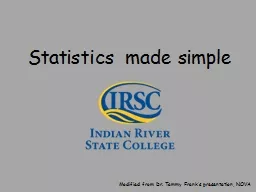 Statistics made simple