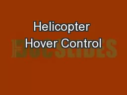 Helicopter Hover Control
