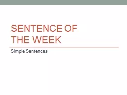 Sentence of