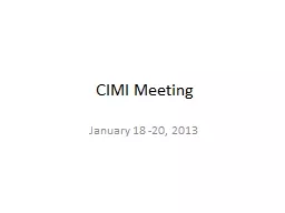 CIMI Meeting