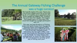 The Annual Gateway Fishing Challenge