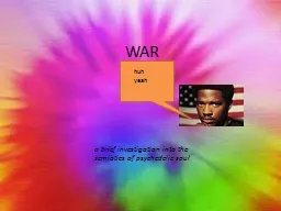 WAR a