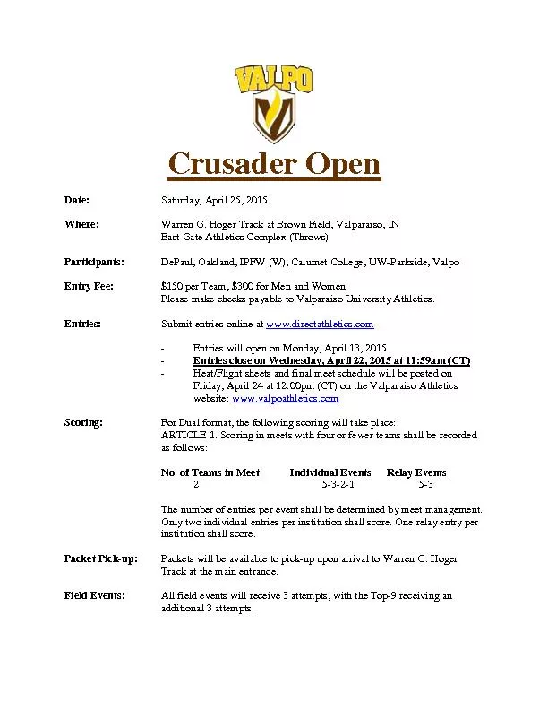 Crusader Open